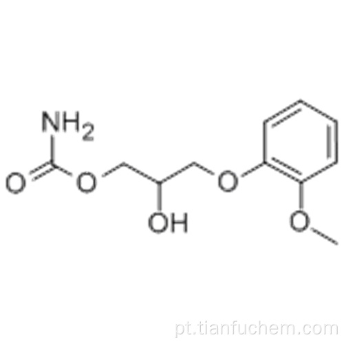 1,2-Propanodiol, 3- (2-metoxifenoxi) -, 1-carbamato CAS 532-03-6